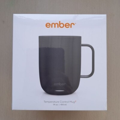 Ember Becher² 14 Unzen (414 ml) Temperaturkontrolle Keramiktasse, schwarz