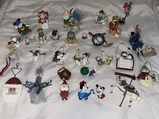 Vintage Christmas Ornaments Lot of 28 1990s Early 2000s