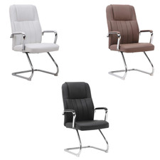 Poltrona per Sala d'Attesa e Ufficio Xeno 2 Seduta in Ecopelle e Acciaio
