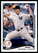 2014 Topps Boone Logan New York Yankees #137 MLB Baseball Sports Card