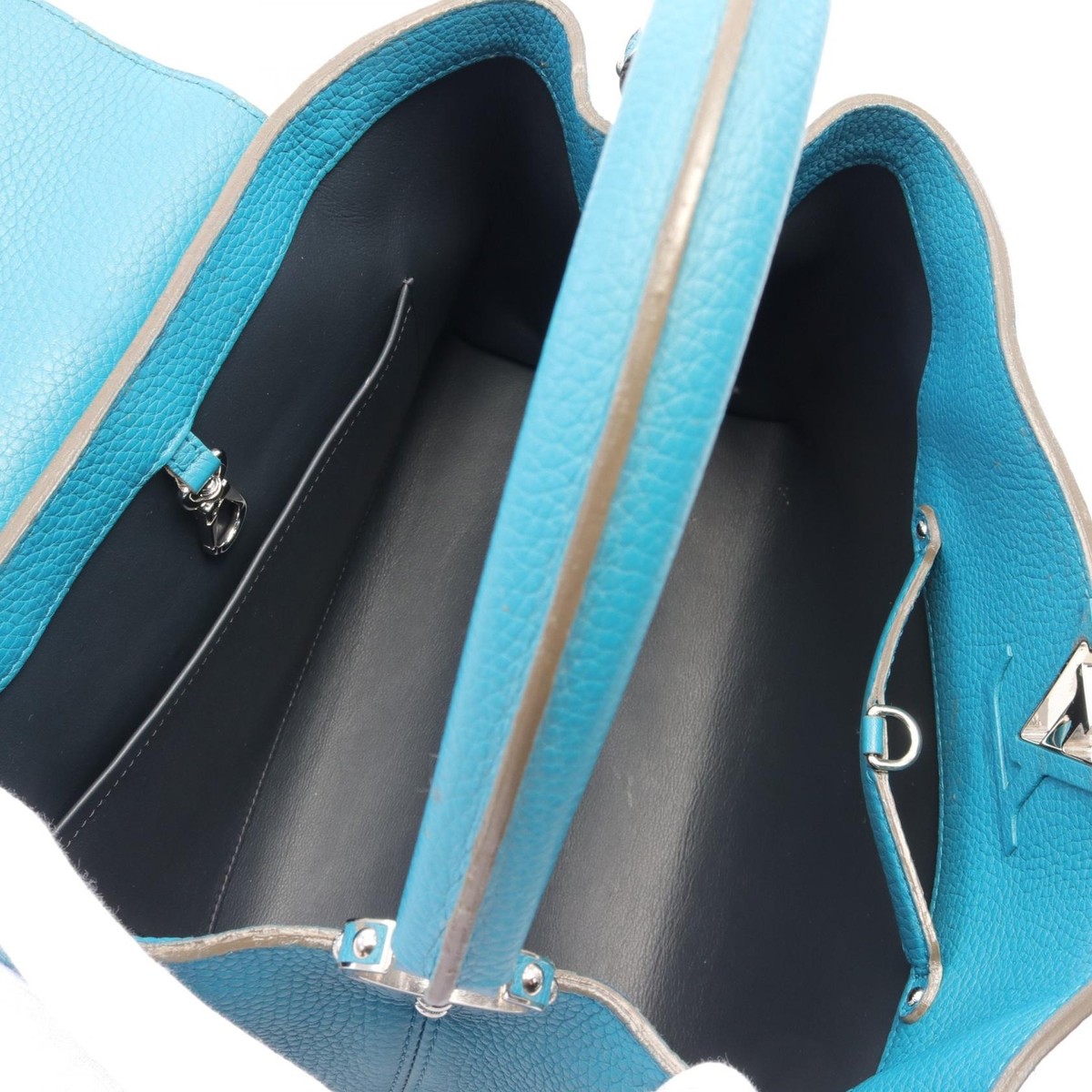 LOUIS VUITTON Capucines Parnasea MM Bleu canard Hand bag M48868 