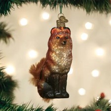 OLD WORLD CHRISTMAS VINTAGE FOX GLASS CHRISTMAS ORNAMENT 51006