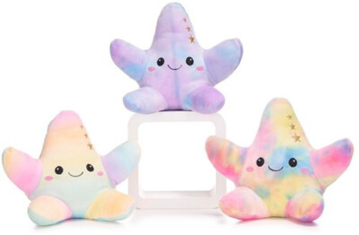 Plüsch Stern Bunt Regenbogenfarben weich 25 cm Kissen Twinkle Star Sternchen  