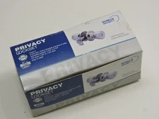 Door Knob, Shield Security Privacy Lockset Tulip Style, Brass Finish #913815