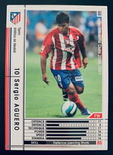 2006-07 Panini SEGA WCCF # 334 Sergio Kun Aguero Atletico Madrid rookie card RC. rookie card picture