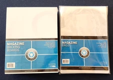 100 CSP Regular Magazine Bags And Boards - Backing Board back Board and Sleeves