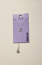 Claire's Necklace  Silver Heart Necklace  Girl's Accessories