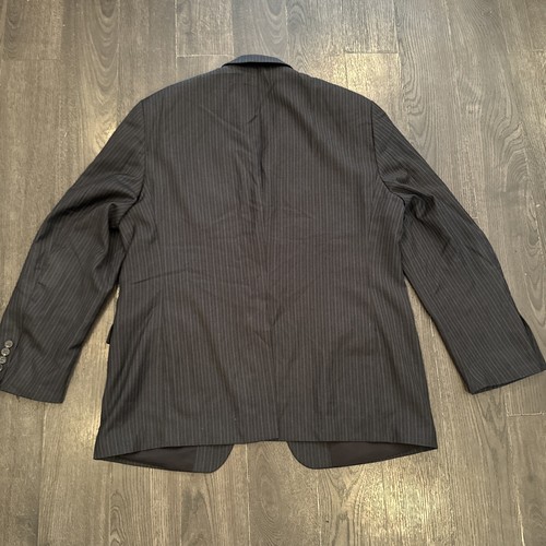 Vintage Macys Polo Ralph Lauren Green Label Pinstripe 2 Piece Suit Mens Size 44R - Picture 10 of 22