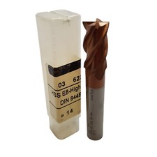 Image of Perfor End Mill 14mm HSS-E8 4 Flute High Cut 8% Cobalt 622 GS14