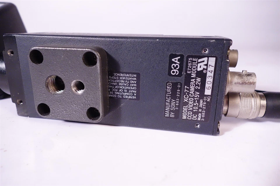 Sony / Sensor Physics XC-77 CCD Industrial Camera + Power Supply - Image 2 of 4