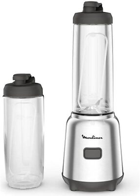 Moulinex Mix & Move Standmixer 300W, 0,6L, ideal für Smoothies, Silber