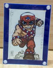 Single Hinged Marvel Sketch Card Holder Display Case with Black Steel Screws