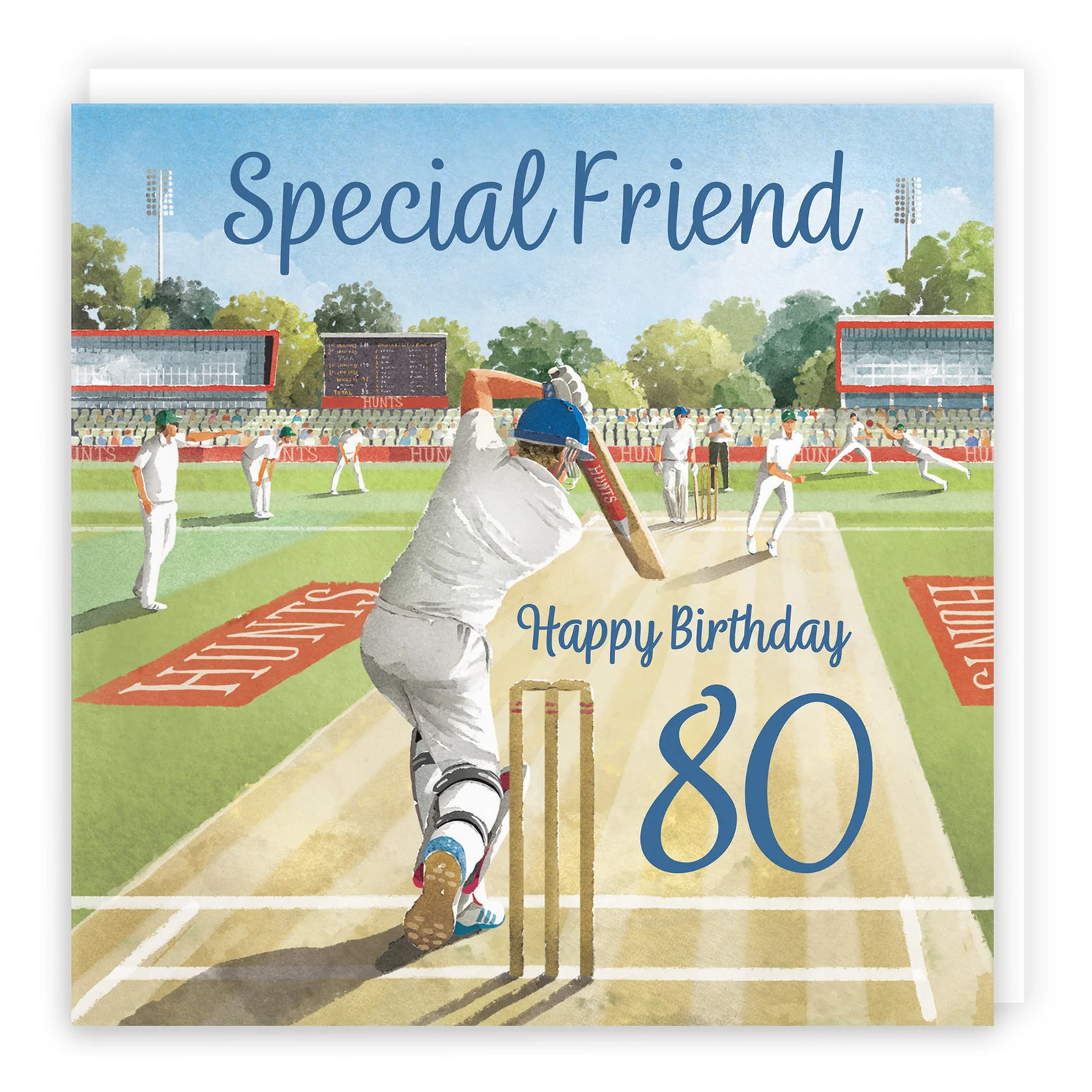 80th Friend Cricket Birthday Card Milo's Gallery