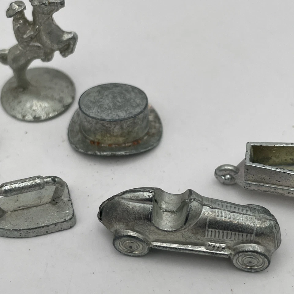 7 Fichas de Juego Monopoly Estaño Vintage Años 60’s Foto 4 de 4