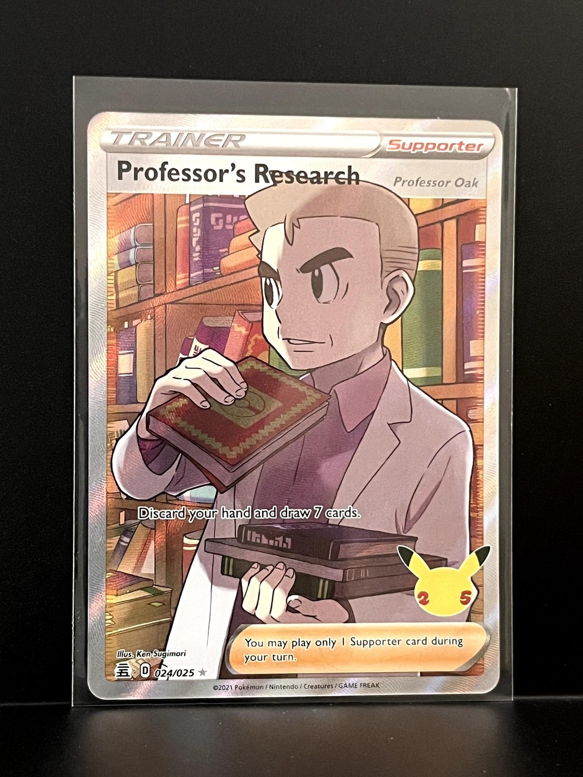 Professor's Research (Professor Oak) 024/025 Ultra Rare Celebrations Pokemon NM