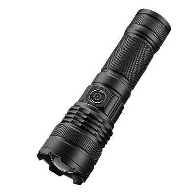 LED Taschenlampe mit Akkuanzeige Wasserdicht & Zoomfunktion für den Außenberei