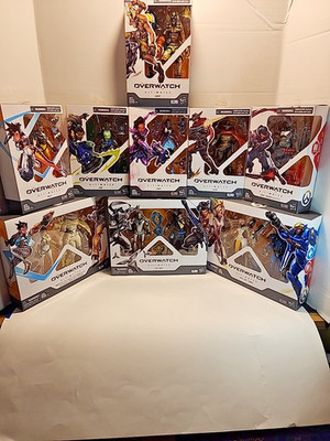 Lot of 9 Overwatch Ultimates Figures Packages Hasbro Blizzard 