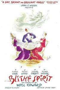 Blithe Spirit Herald Flyer Ad, Clifton Webb, Peggy Wood, N. Coward, OBC NYC 1941