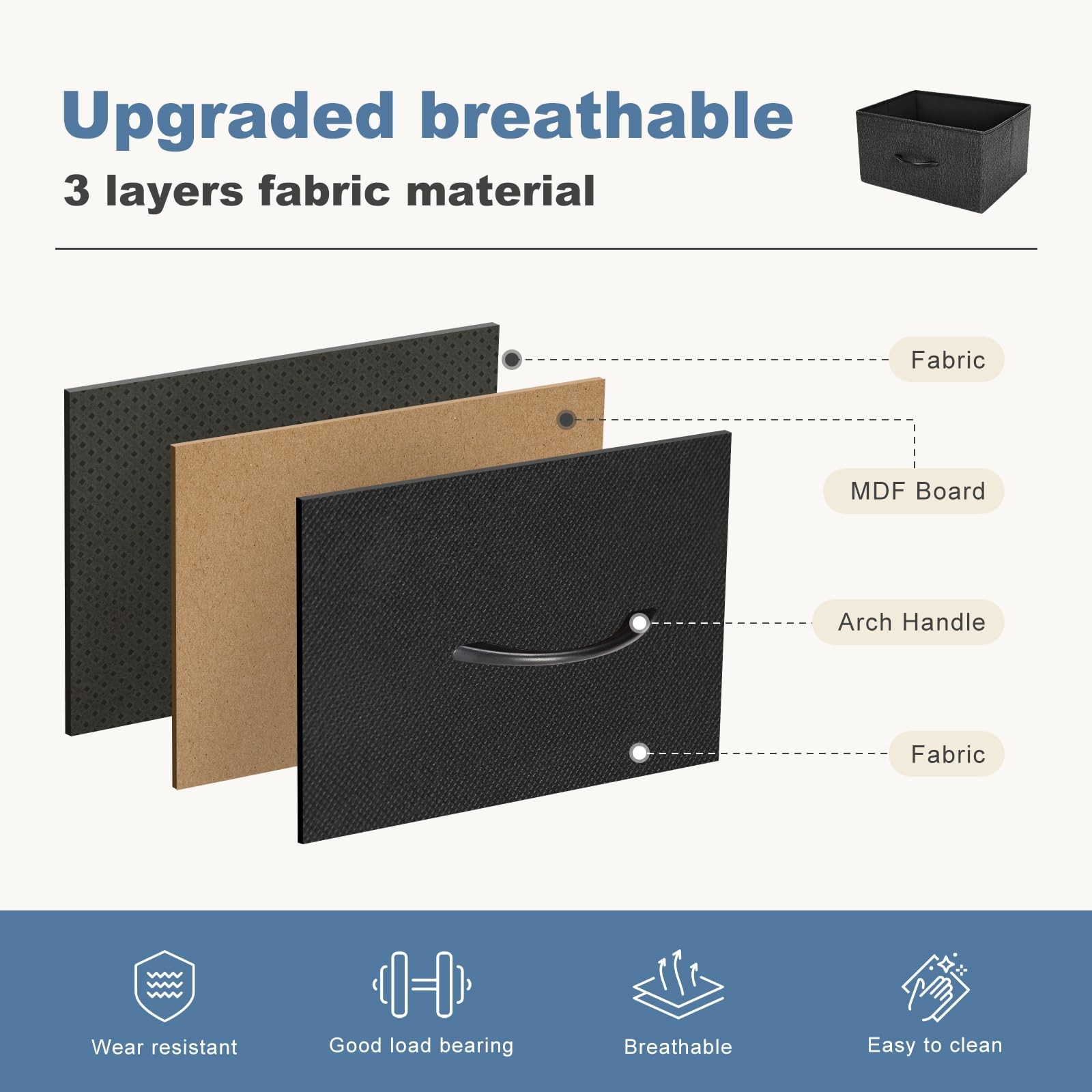 DUMOS Dresser for Bedroom Storage Organizer with 9 Drawers Chest of Drawers w...