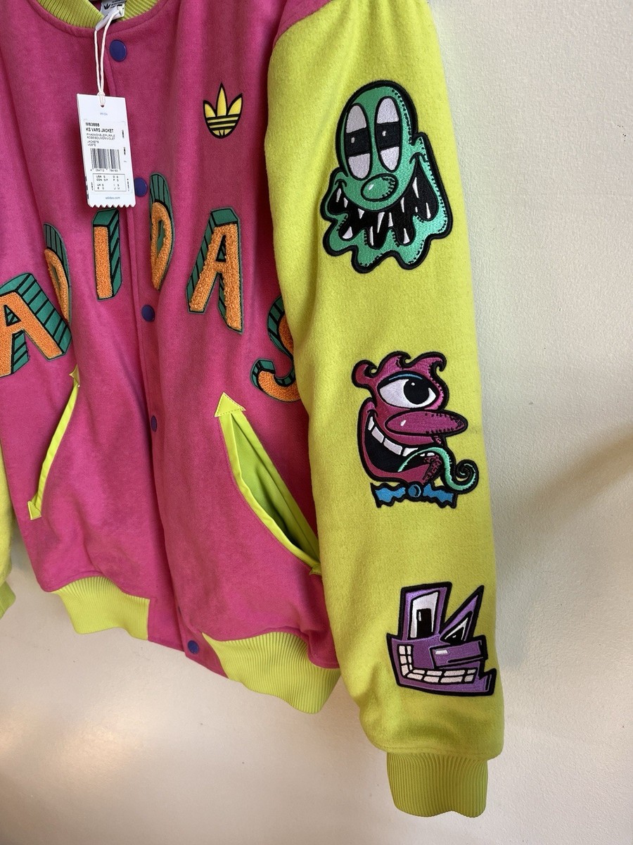 Jeremy Scott Adidas Kenny Scharf Varsity Jacket Small | eBay