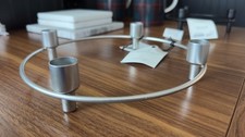 Hearth Hand Magnolia Silver Wire Candle Holder Candelabra  NEW NWT