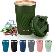 Thermobecher 510Ml Edelstahl Doppelwandig Isoliert Auslaufsicher FüR Kaffee Tee