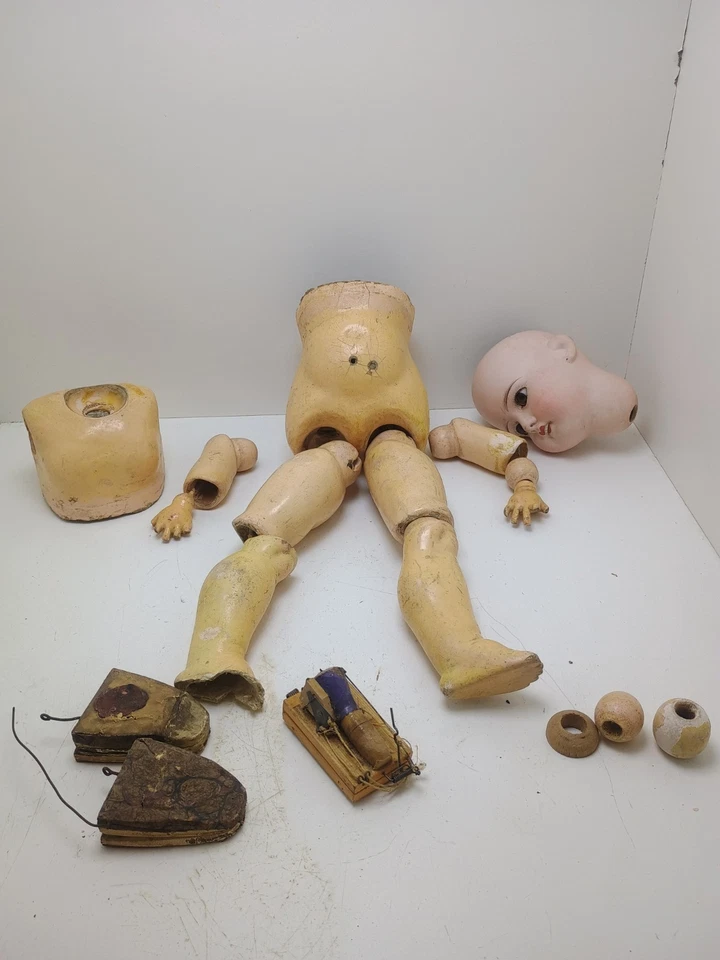 Poupée Jumeau parlante rare – tête bisque J.B. FRANCE DEP 8 – corps articulé... - Photo 3/4