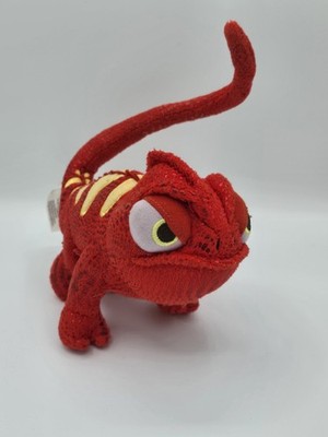 Disney Store Tangled Red Angry Pascal Chameleon Plush 8  Stuffed Animal Toy