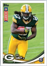 Eddie Lacy 2013 Topps Kickoff NFL Football #5 Green Bay Packers Rookie Card RC. rookie card picture