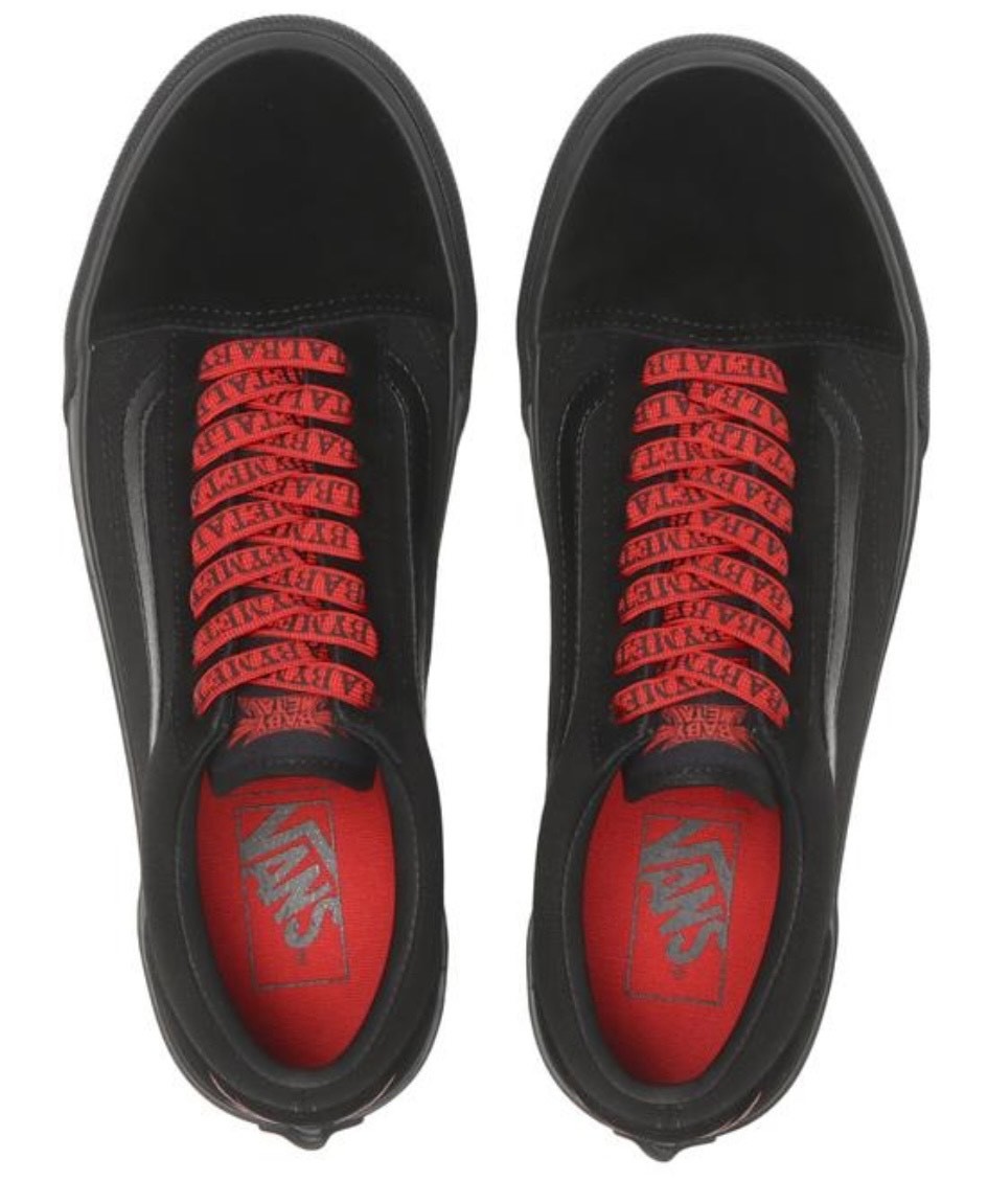UNISEX VANS OLD SKOOL #BLACK/RED BABYMETAL Collaboration ABC Mart