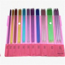 55-Piece Aluminum Double Pointed Knitting Needle Set