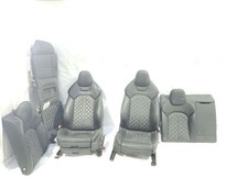 2016 2017 Audi S7 Oem Complete Set Of Black Front And Rear Quilted Leather Seats 2016 2017 Audi S7 Oem Complete Set Of Black Front And Rear Quilted Leather Seats