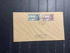 Gilbert Ellice Islands 1946 1st day cover to the USA Peace Victory WW II