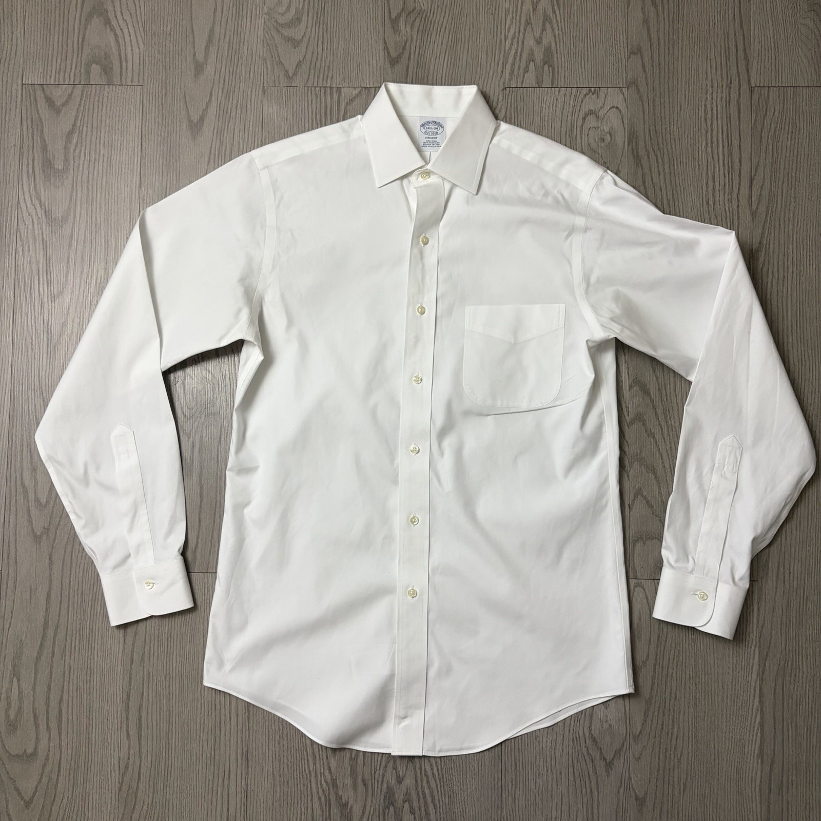 Brooks Brothers Regent Fit White Dress Shirt 14.5-34 thumbnail 2