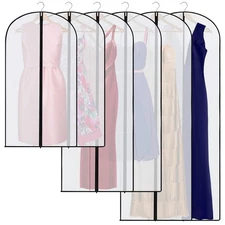 20 Pcs 72/60/40 Inch Bulk Garment Bags for Hanging Clothes Garment Bag with F...