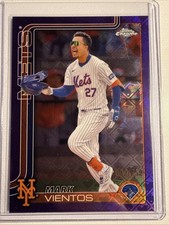 2025 Topps Chrome Logofractor - Mark Vientos  Purple Refractor 002/250 Mets