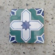 Ancien Carreau Carrelage Faience De Desvres 15cm Fourmaintraux Courquin