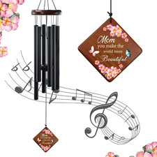 Wind Chimes for Mom, 36" Memorial Wind Chimes for Loss of Mother, Bereavement Sy
