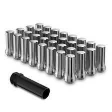9/16-18 Lug Nuts for 2500 3500, 1500, 250 F350, 32PCS Closed End Color: Silver