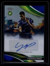 2025 Topps Chrome #CA-GMP Giovanni Mpetshi Perricard Chrome Auto Blue Ref #/150