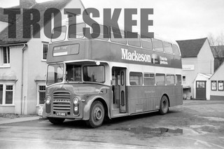 35mm Negative Stratford Blue Leyland Titan 4 671HNX Stratford on Avon 1968