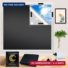 100 Blackout Window Cover - Portable Temporary Blackout Curtains 118" H x 57"