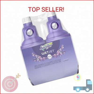 Swiffer WetJet Multi-Purpose Floor Cleaner Solution with Febreze Refill, Hardwoo