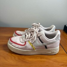 Nike Air Force 1 LX Siltstone Red Women's Sneaker Stitched Canvas W8 CK6572-600