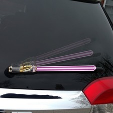 ORIGINAL WipeSabers Reflective Saber WiperTags for Rear Wipers Galactic Purp...