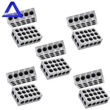 5 Matched Pairs 1-2-3 123 Blocks 23 Holes .0002" Precision Machinist New