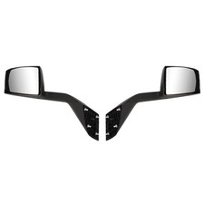 Black Hood Mirror for Volvo VNL 2000-2015, Pair Set, Easy Install