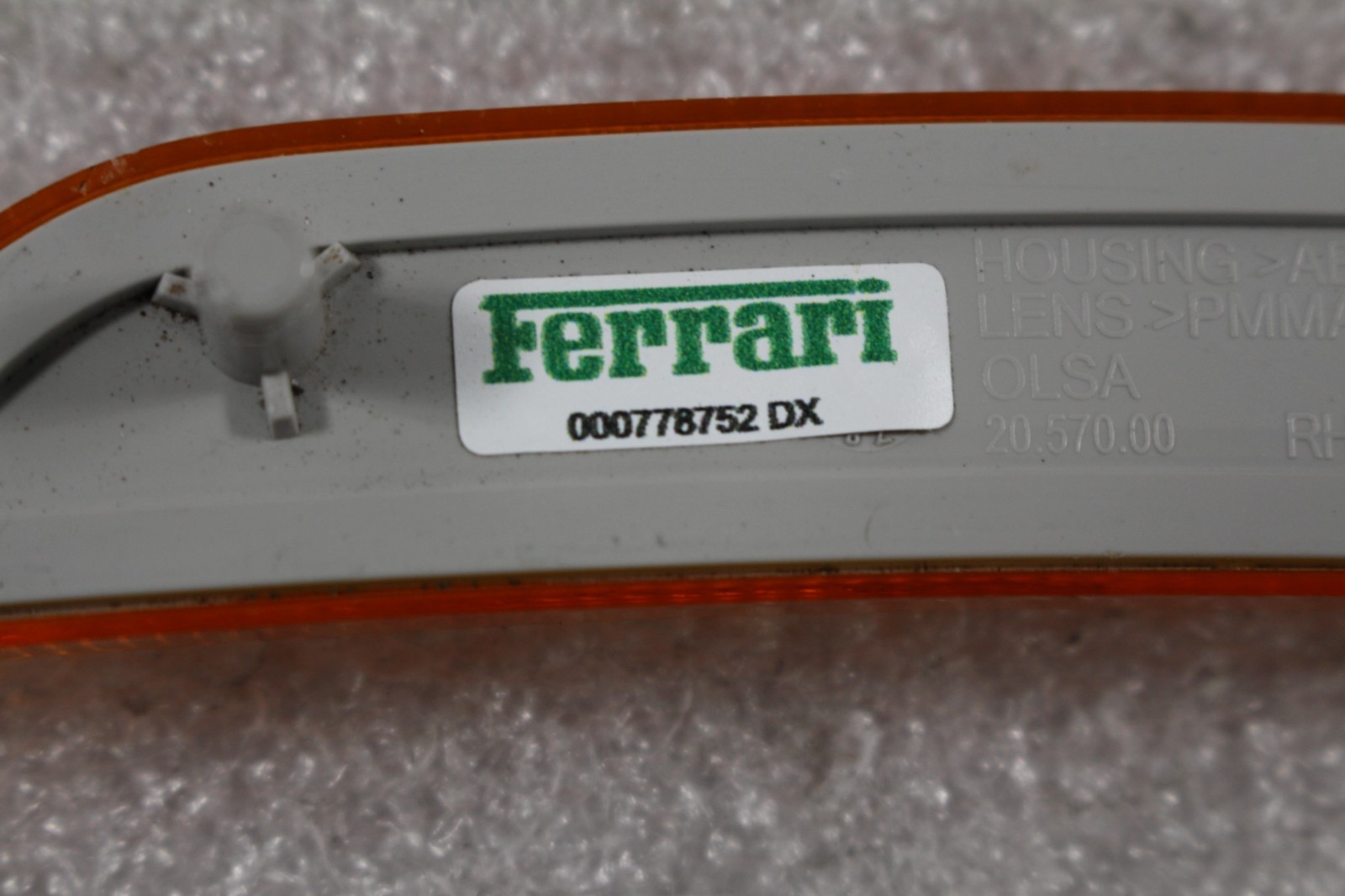 Ferrari 296 GTB Front Right Side marker light P/N 778752