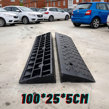 100*25*5cm Rubber Ramp Wheelchair Ramp for Sidewalk Cars RV Trucks Scooter Pet