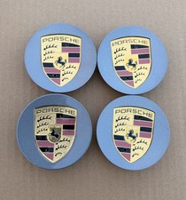 Factory Porsche Panamera Cayenne Center Caps Wheel Set Of 4 Genuine Original Oem